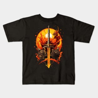 God Of Fire And Weapons Kids T-Shirt